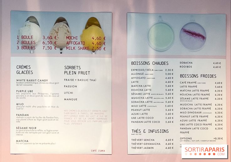 Le pop-up de glace Café Isaka à la Samaritaine avec salon de thé