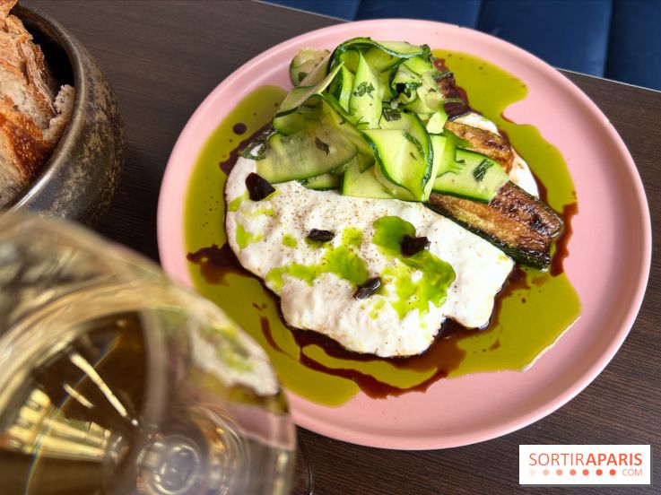 Comptoir Lazu - Courgettes crues et cuites, stracciatella