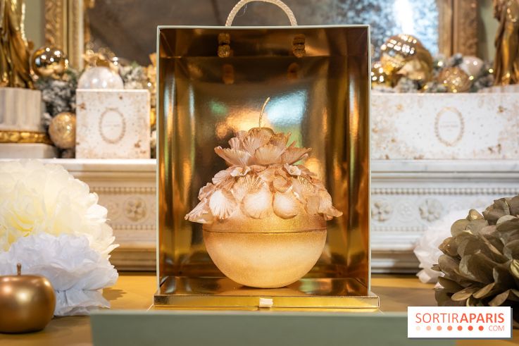 Les bûches et créations de Noël et fêtes de Ladurée 2025
