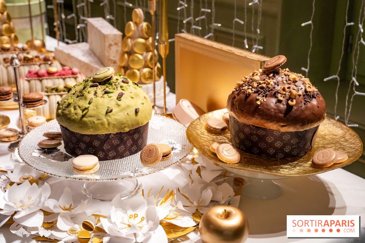 Les bûches et créations de Noël et fêtes de Ladurée 2025