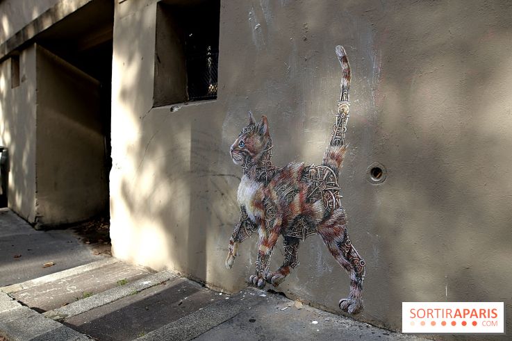 Ardif : nos photos de son exposition 'Felines Mechanimal'