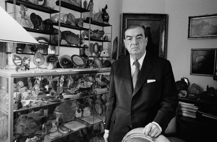 Rêveries de pierres : Poésie et minéraux de Roger Caillois - Caillois Roger 1978 10 12 ©Sophie Bassuls