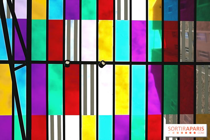 Daniel Buren et Miles Greenberg, nos photos de l'expo au Reiffers Art Inititiatives à Paris 