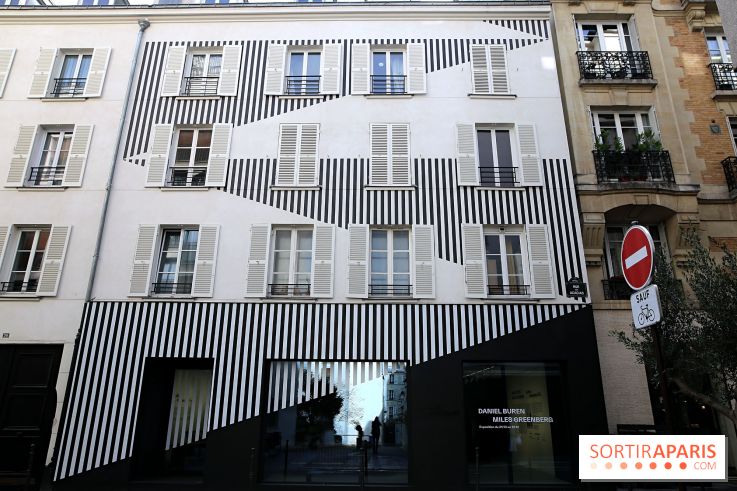 Daniel Buren et Miles Greenberg, nos photos de l'expo au Reiffers Art Inititiatives à Paris 