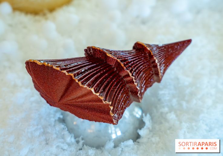 Bûche de Noël du Bristol 2025 signée Maxence Barbot : l'Art du Sommet - photos - A7C08945