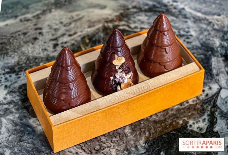 Bûche et chocolats de Noël 2025 de Louis Vuitton par Maxime Frédéric