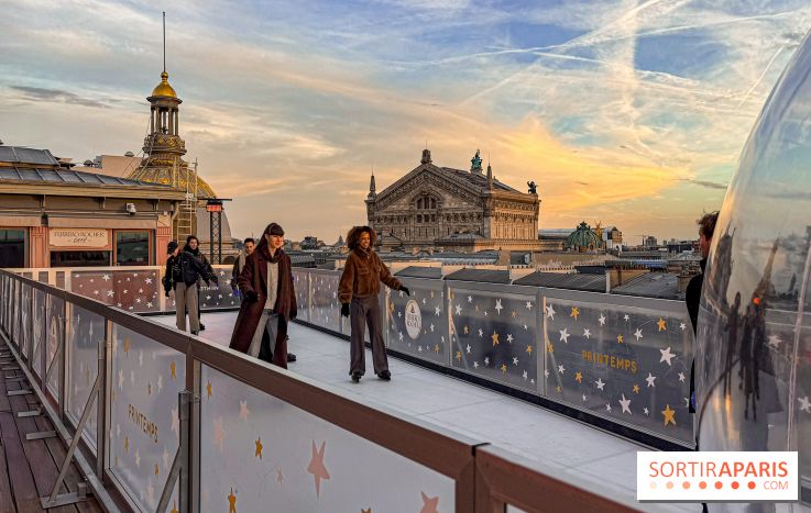 Noël 2025 au Printemps Haussmann : une patinoire gratuite au sommet du grand magasin