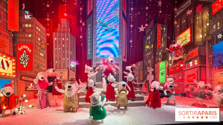 Les vitrines de Noël du Printemps Haussmann à Paris 2025 avec Diane Kruger, les photos