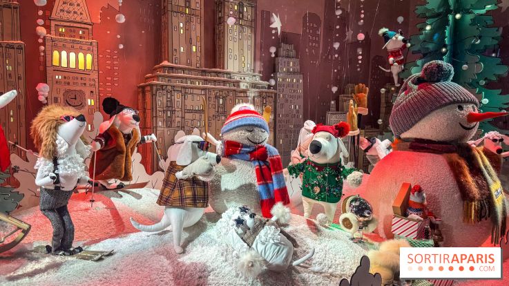 Les vitrines de Noël du Printemps Haussmann à Paris 2025 avec Diane Kruger, les photos