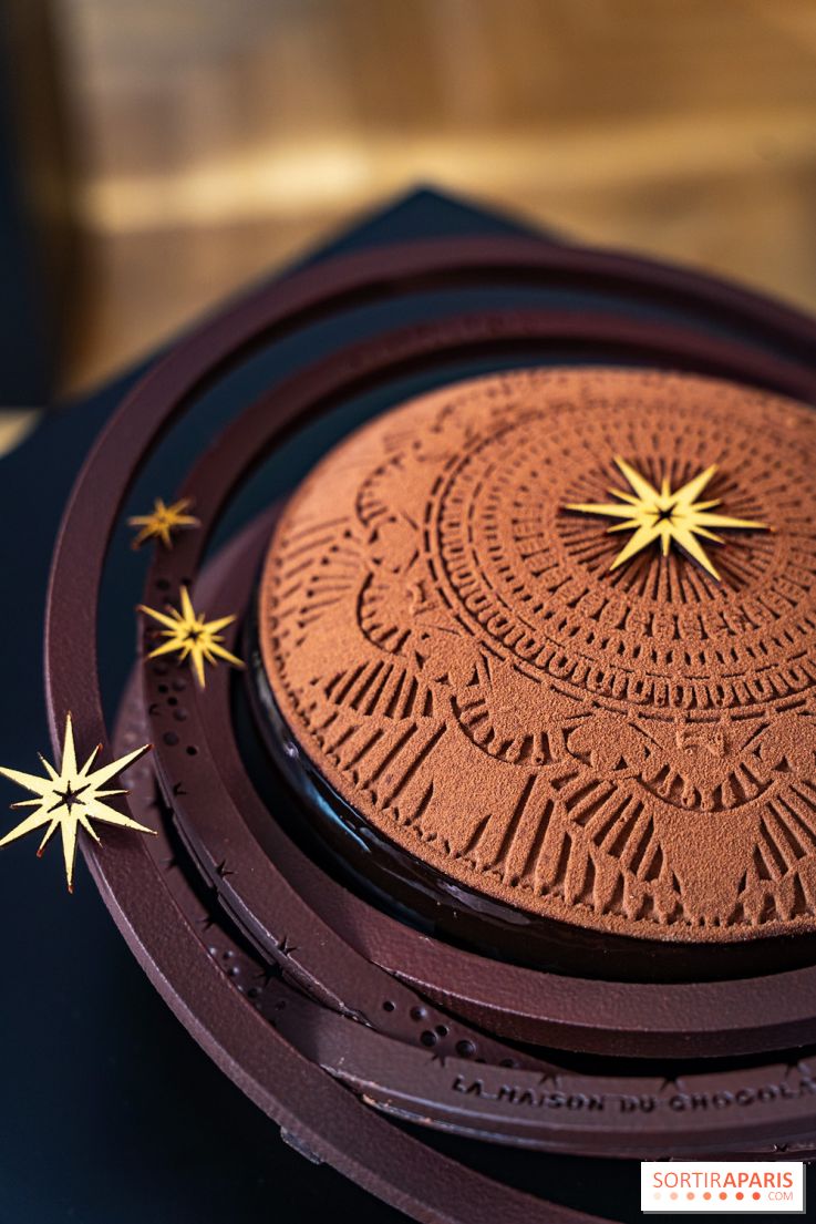 Bûche de Noël Opéra Garnier de la Maison du Chocolat 2025 - photos