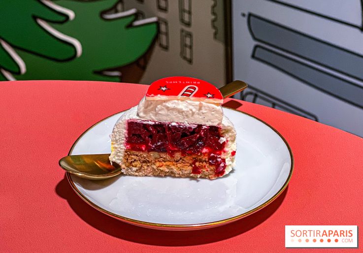 Candy Cake, la Bûche de Noël 2025 du Printemps Haussmann par Bryan Esposito, clin d'œil à New-York - IMG 9561