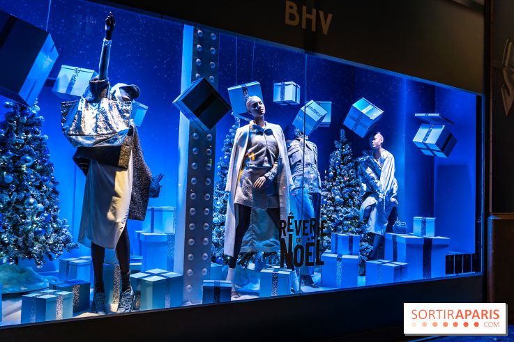 Inauguration des vitrines de Noël du BHV Marais à Paris 2025 avec Vincent Niclo et Vitaa - photos