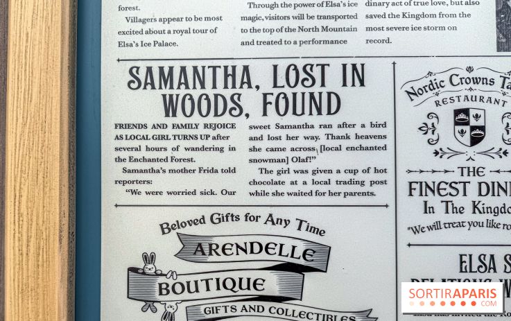 World of Frozen - détail Samantha