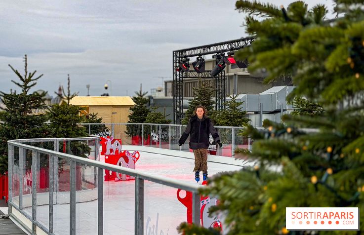 Noël 2025 aux Galeries Lafayette Haussmann : une patinoire éphémère sur les toits de Paris