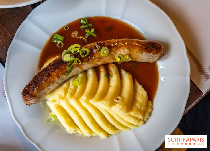 Le petit bouillon de la gare à Asnières-sur-Seine - photos - purée saucisse