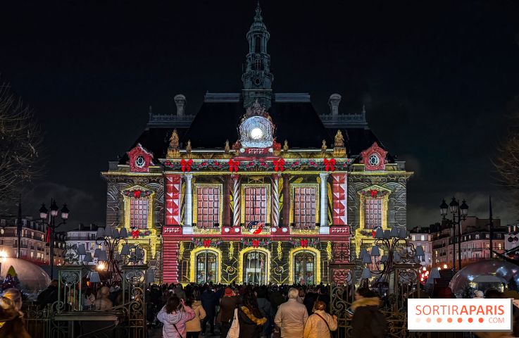 Noël 2025 à Levallois-Perret (92) : spectacle son & lumière gratuit sur l'Hôtel de Ville  - IMG 5381