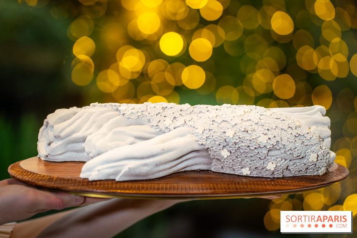 Le tea time de Noël du George V 2025, les photos - buche de noël