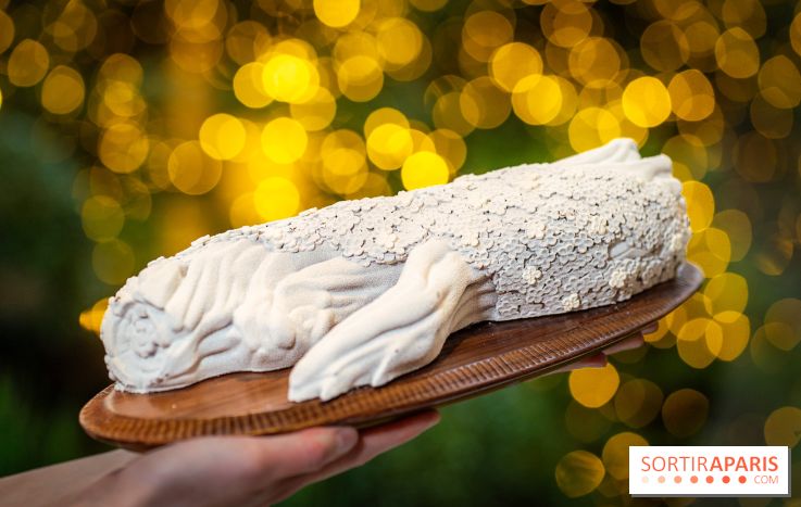 Le tea time de Noël du George V 2025, les photos - buche de noël