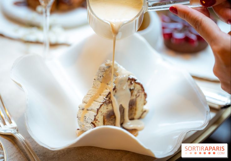 Le tea time de Noël du George V 2025, les photos - buche de noël