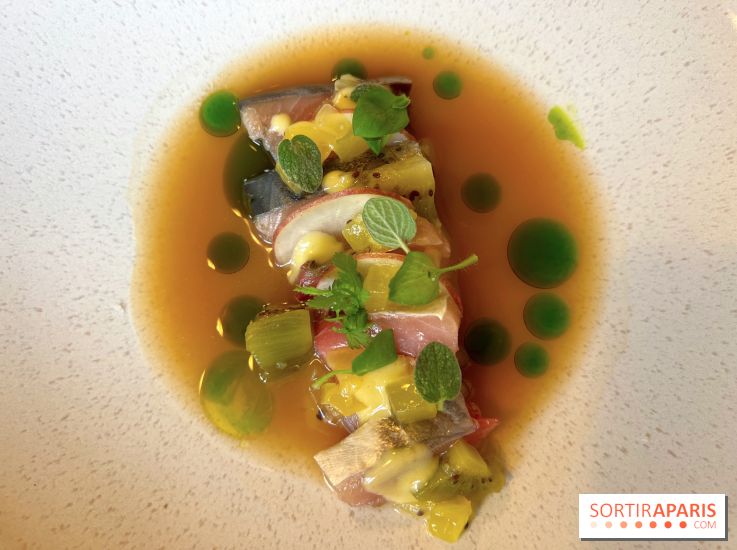 Gramme Paris - Bonite grillée, kiwi, topinambours