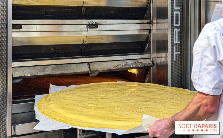 La Galette des Rois 2026 de l'Élysée, fabriquée par la Boulangerie Le Moulin de la Croix Nivert