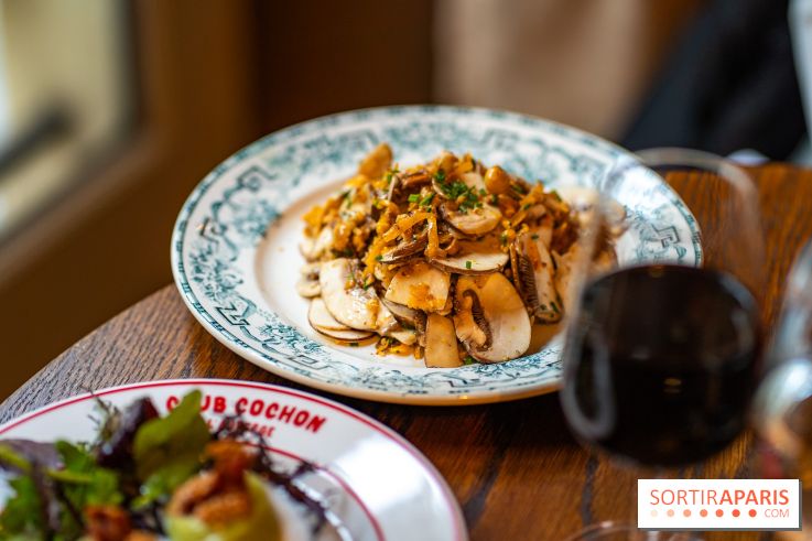 Club Cochon l'Auberge, le bistrot français Paris 9e - salade de champignons