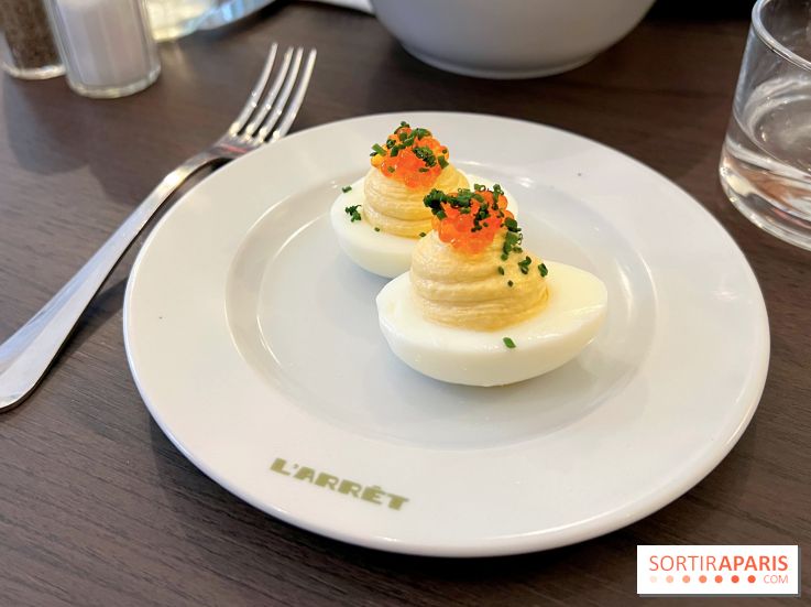 L'Arrêt by The Grey - Deviled eggs oeufs mimosa