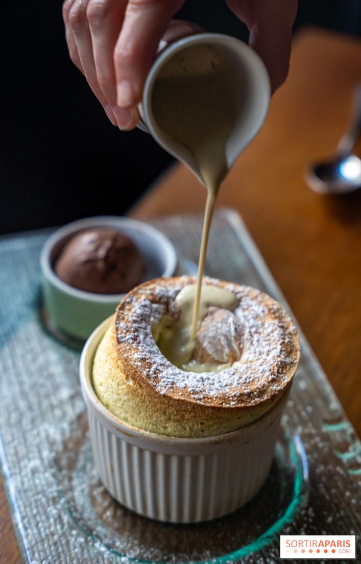 Les 110 de Taillevent, le restaurant traditionnel en accords mets et vins - photo - soufflé pistache