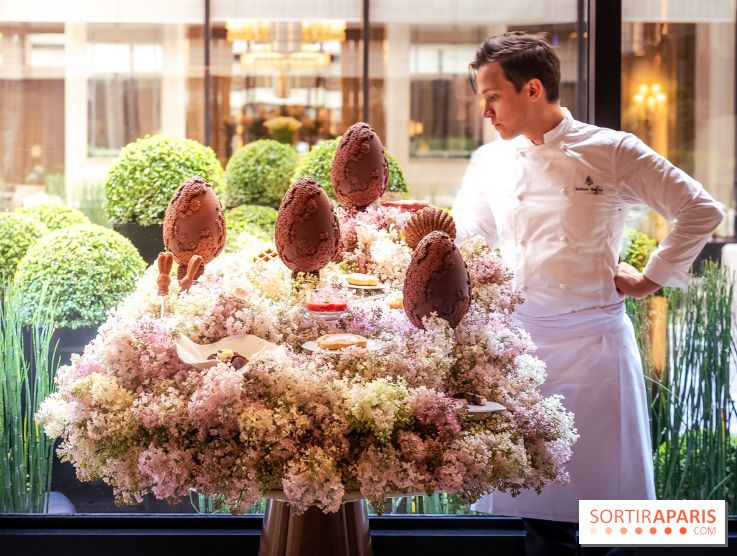 L'Oeuf de Pâques floral du George V Paris 2026 par Michael Bartocetti - les photos  - William Renaud