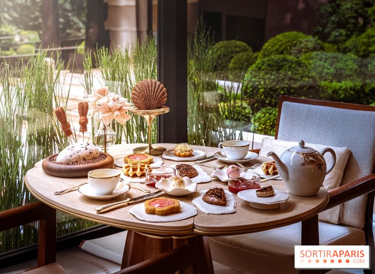L'Oeuf de Pâques floral du George V Paris 2026 par Michael Bartocetti - les photos  - tea time de Pâques 