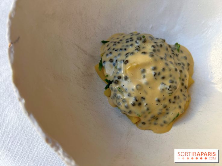 Alliance - Gnocchis de pommes de terre, salicorne, sauce réduite au vin blanc, caviar Osciètre 