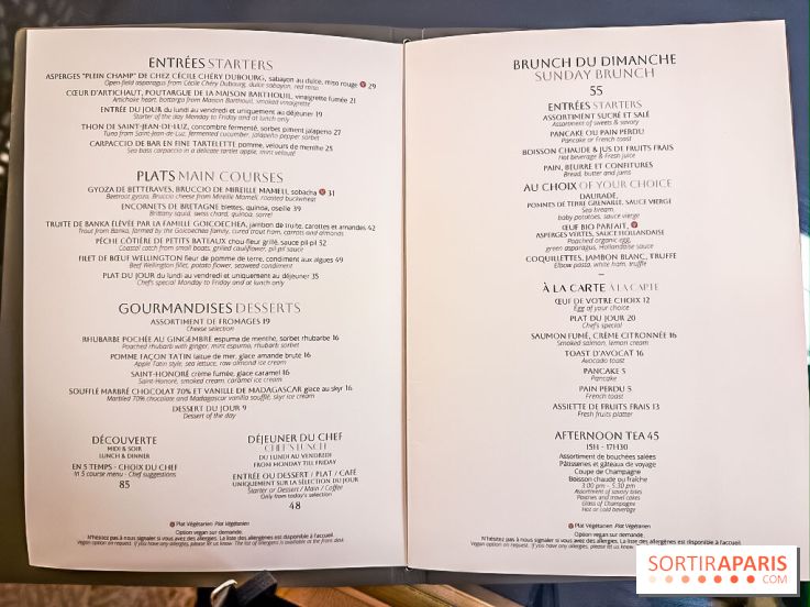 Rivages restaurent de la mer du Scribe Opéra Paris 9e, les photos - carte - menu
