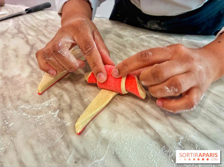 Atelier croissant bicolore