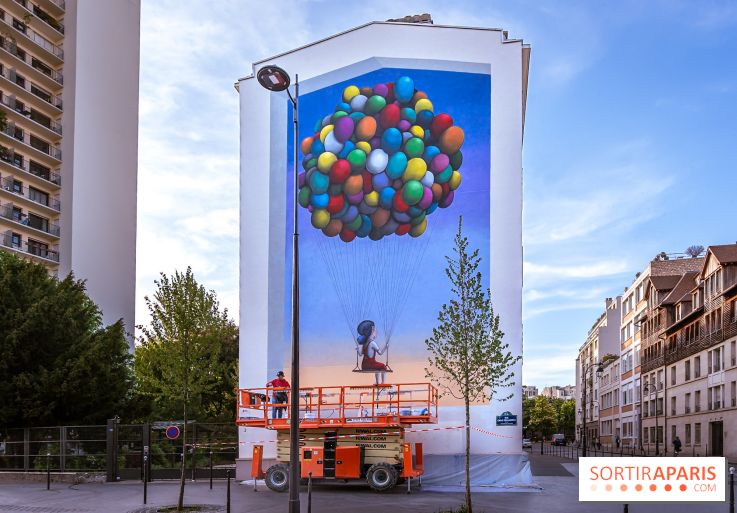 Seth et sa nouvelle fresque street-art XXL  Paris 13e - photos - A7200152