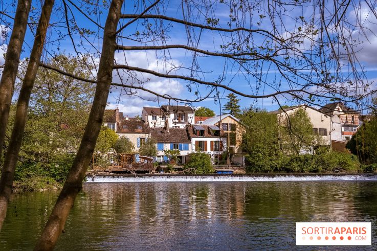 La terrasse du Moulin de Nemours, la guinguette estivale en bord de Loing 77 - A7C04891