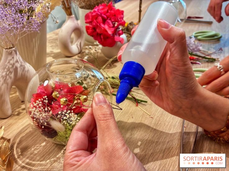 Atelier bougeoir fleurs séchées