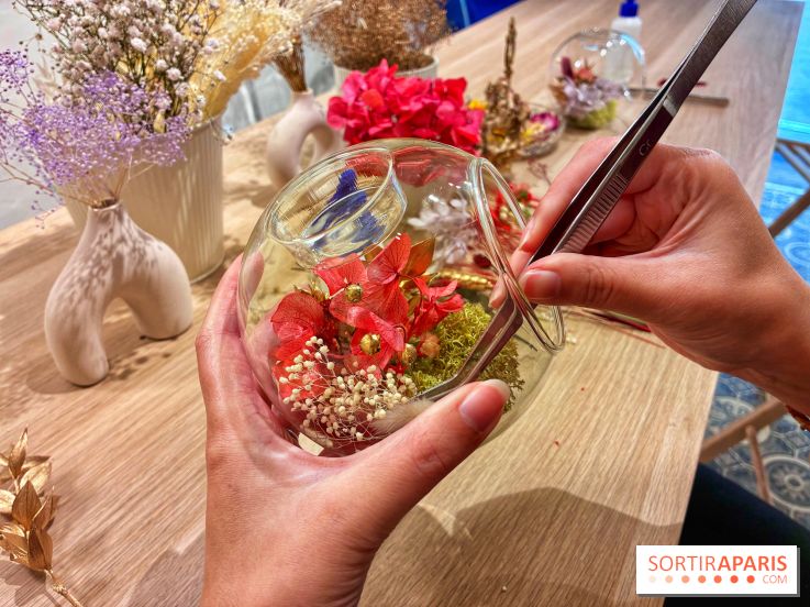 Atelier bougeoir fleurs séchées