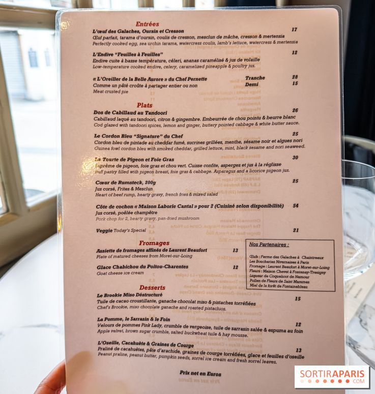 L'Orée des Sablons, restaurant à Fontainebleau - photos - menu - carte