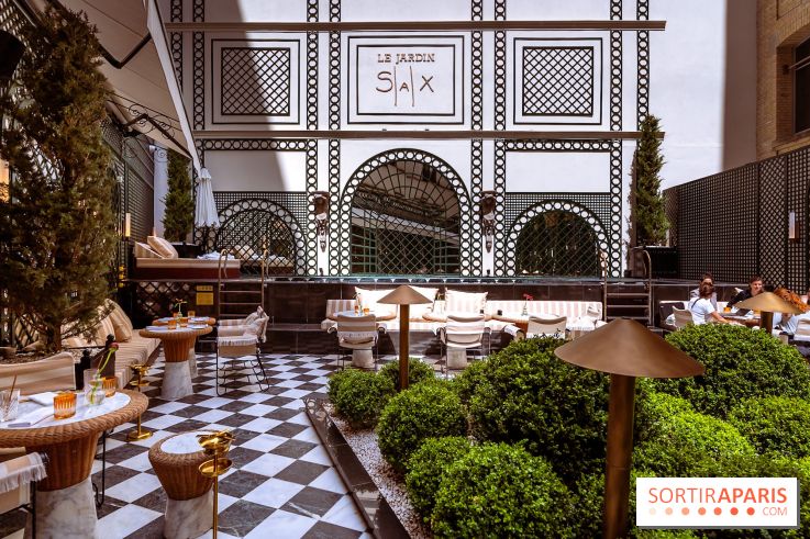 La terrasse jardin du Sax Hotel avec piscine - les photos