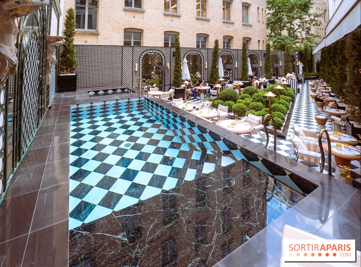 La terrasse jardin du Sax Hotel avec piscine - les photos