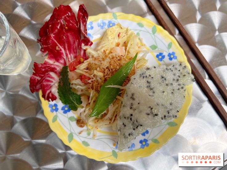 Restaurant BEP - Salade chou, crevettes, pomelo