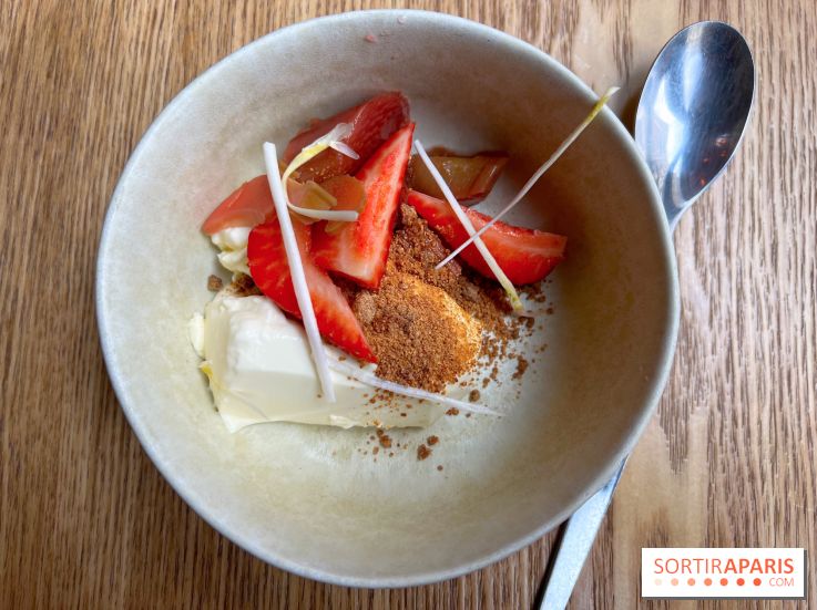 Chez Clo - Panna cotta asperge et fraises