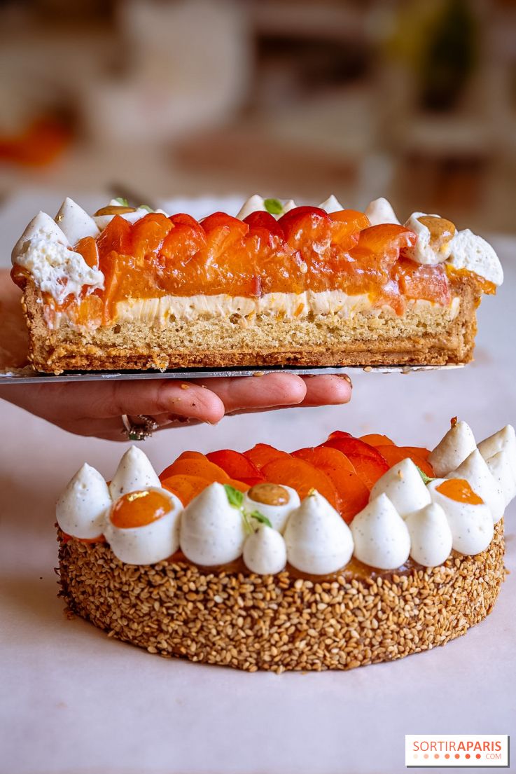 Les pâtisseries de Nour Kandler, la collection estivale en photos - tarte abricot