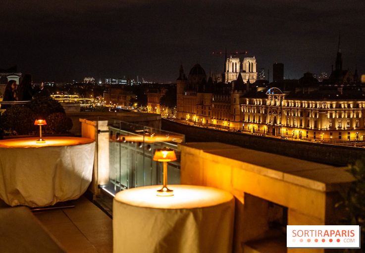 Le rooftop climatisé du Langosteria et sa terrasse à la vue sur Paris