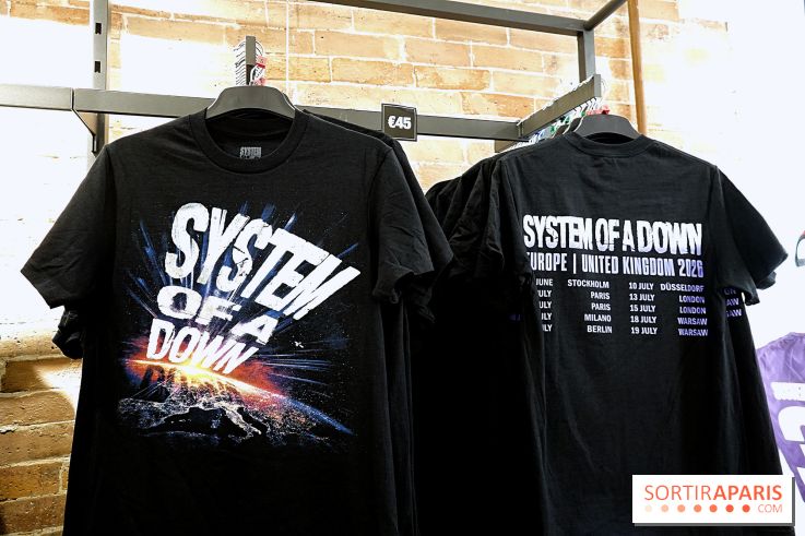 Pop-up store System of a Down à Paris - nos photos