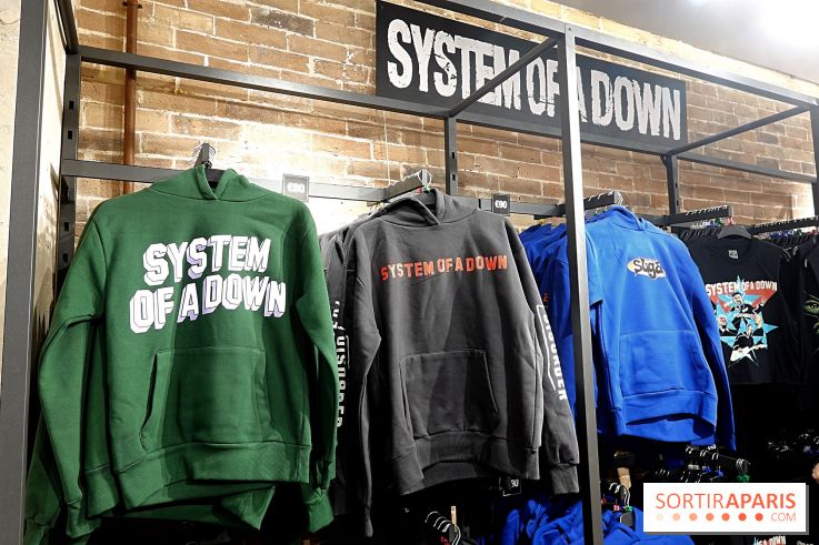 Pop-up store System of a Down à Paris - nos photos