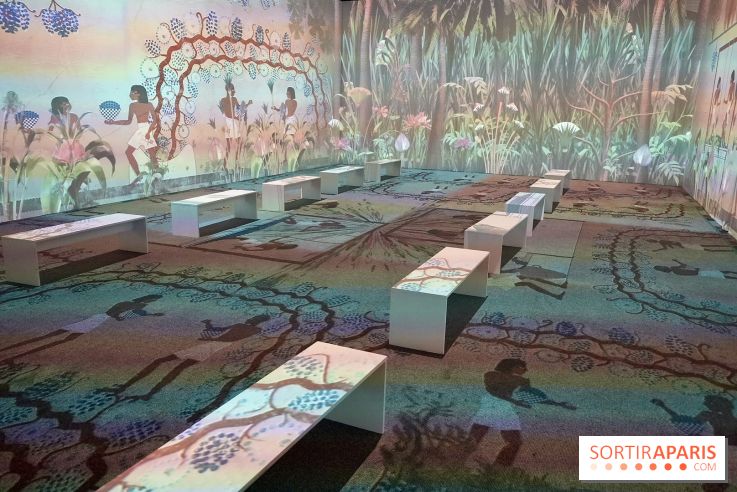 La salle immersive aux projections égyptiennes - Toutankhamon : son tombeau et ses trésors