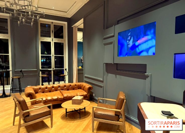 Ici C’est Paris La Maison : nos photos du pop-up gratuit du PSG à Paris - Le salon d’écoute PSG x XO