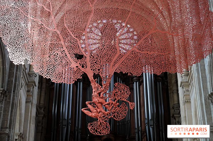 Lydie Arickx : nos photos de son installation à l'église Saint-Eustache