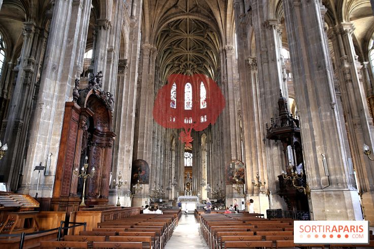 Lydie Arickx : nos photos de son installation à l'église Saint-Eustache